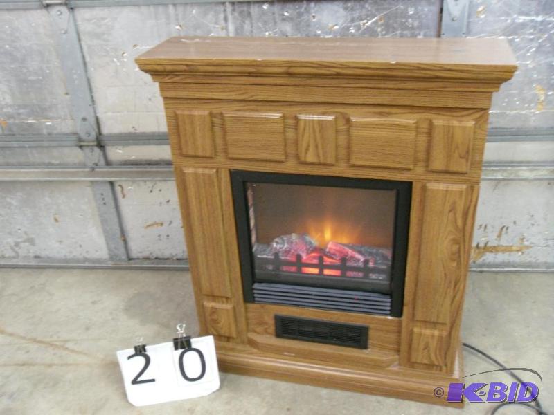 lot 20 image: Electric Fireplace and Heater in Mantel (not ...
