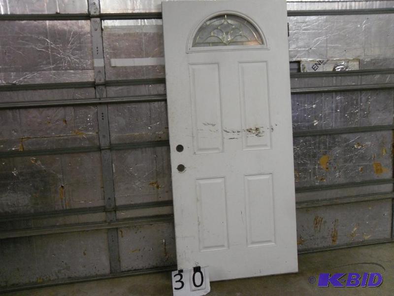lot 30 image: Steel Exterior Door. Measures approximately 3...