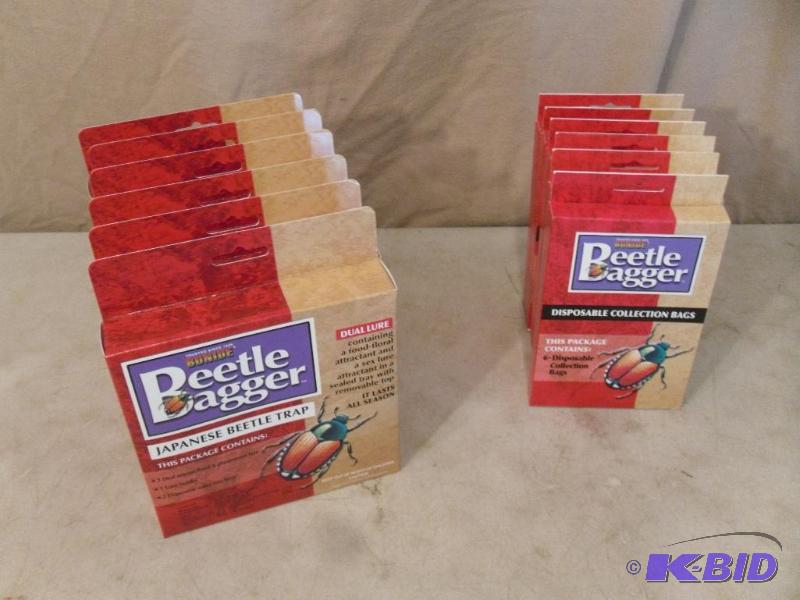 lot 40 image: Lot of New Bonide Beetle Baggers. 6 Boxes of ...