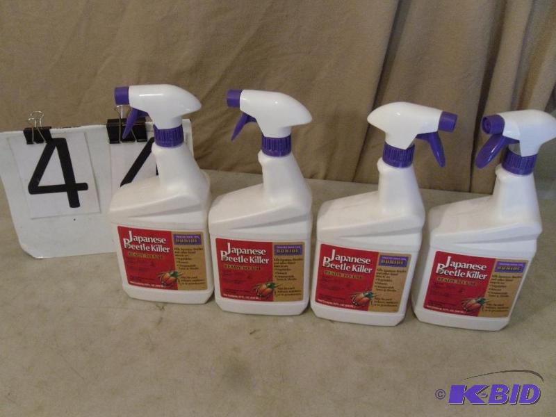 lot 44 image: Lot of 4 New Bottles of Bonide&nbspJapenese ...