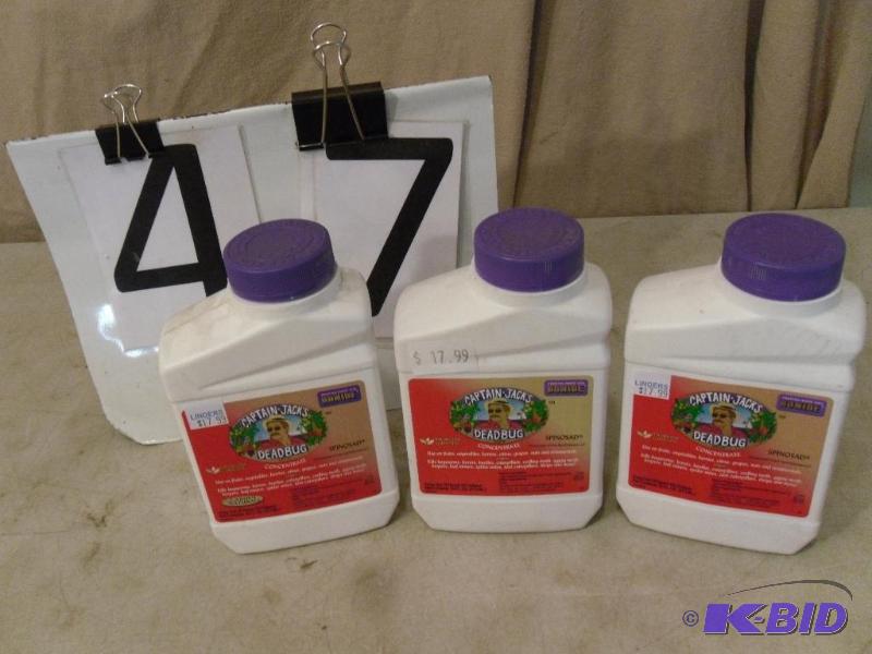 lot 47 image: 3 New Bottles of Bonide Captain Jacks Deadbug...