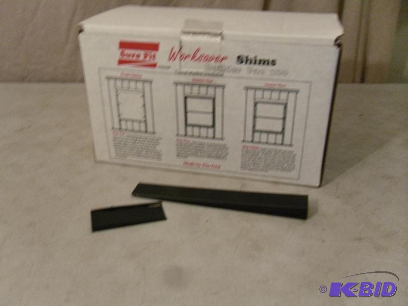 lot 59 image: Box of New Sure Fit Worksaver Shims. 100 pc B...