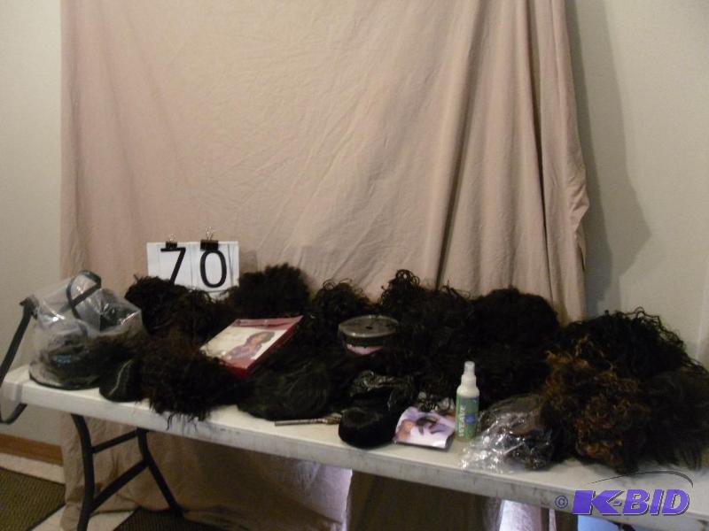 lot 70 image: LARGE Lot of Assorted Hair, Wigs, Weaves....