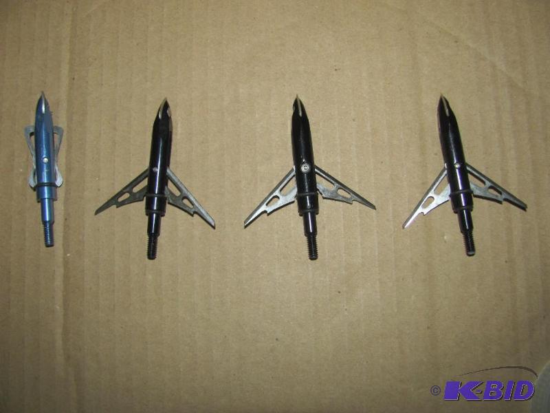 Four (4) RAGE 2-Blade 125-grain Broadheads. V...