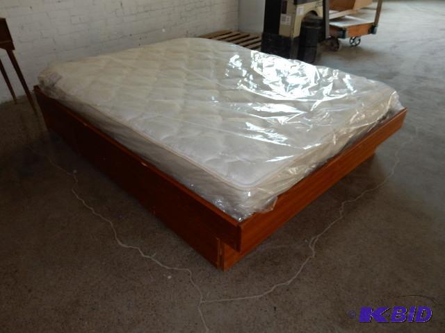 Queen size bed and mattress