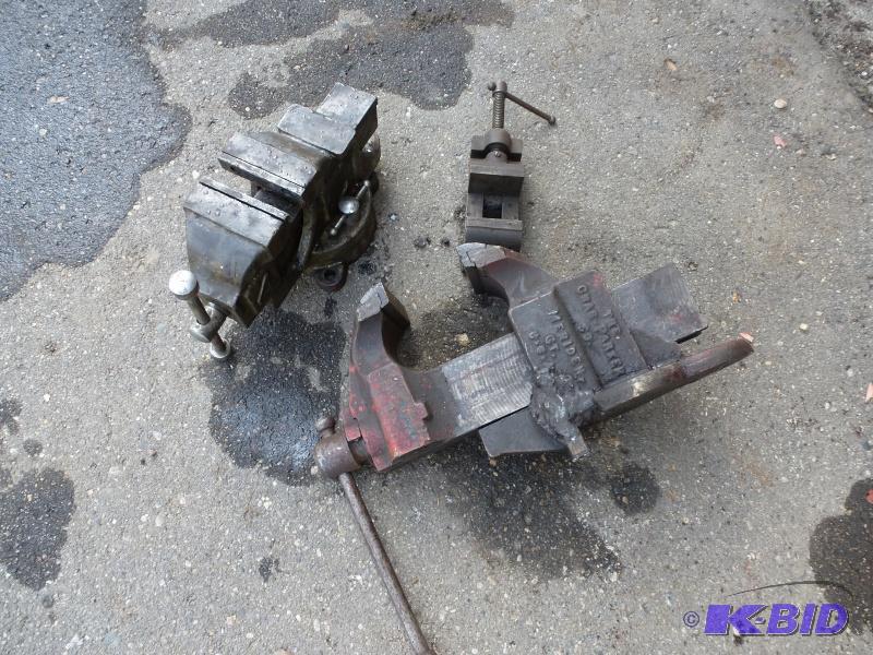 Bench vices Chas Parker vice- has been welde...