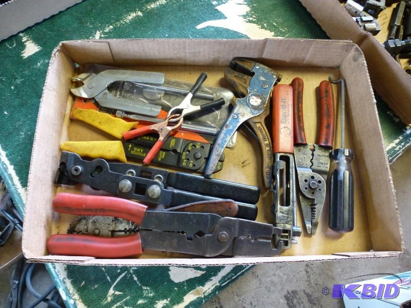 Box # 2 Assorted wire stripper pliers Magnets...