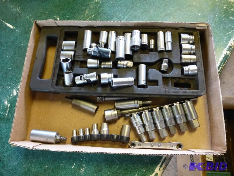 Box# 7 Assorted sockets and Allen sockets Lo...