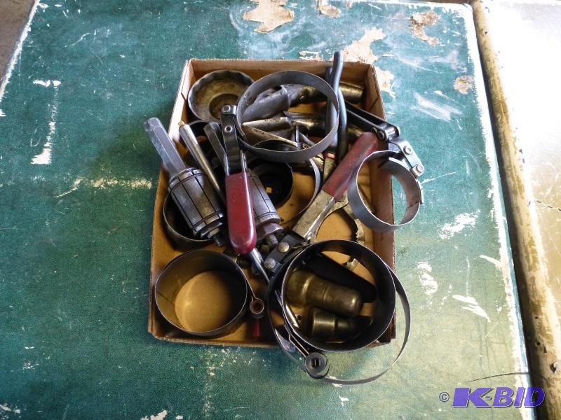 Box# 23 Oil Filter wrenches&nbsp Battery pos...