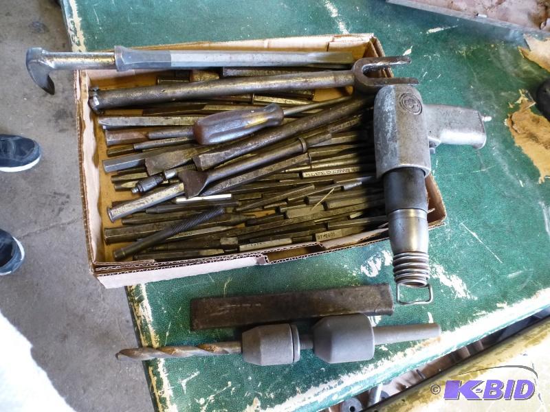 Box# 26 Chicago&nbspPneumatic chisel set Ass...