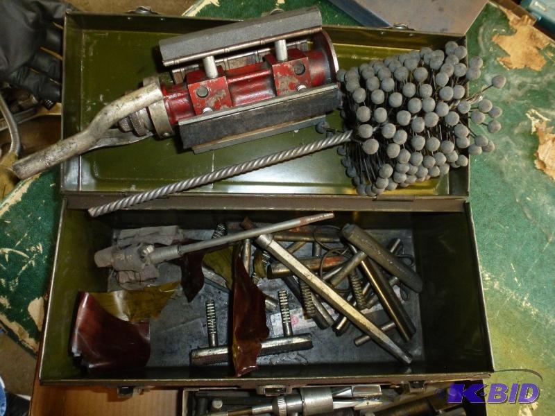 Box# 27 Assorted engine cylinder hones and cy...