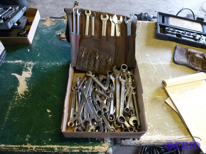 Box# 32 Assorted combination wrenches. Blue P...