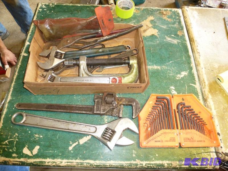Box# 54 Pipe wrench Crescent wrench Set of Al...