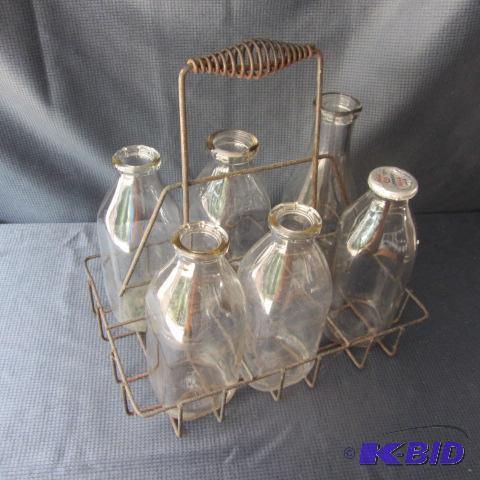Milk Bottle Carrier, Bottles