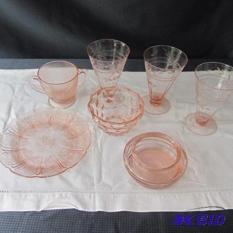 Pink Depression Glass