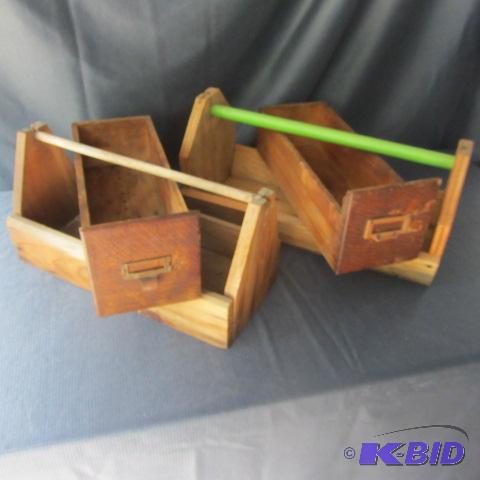 Wood Trays, Index Drawers