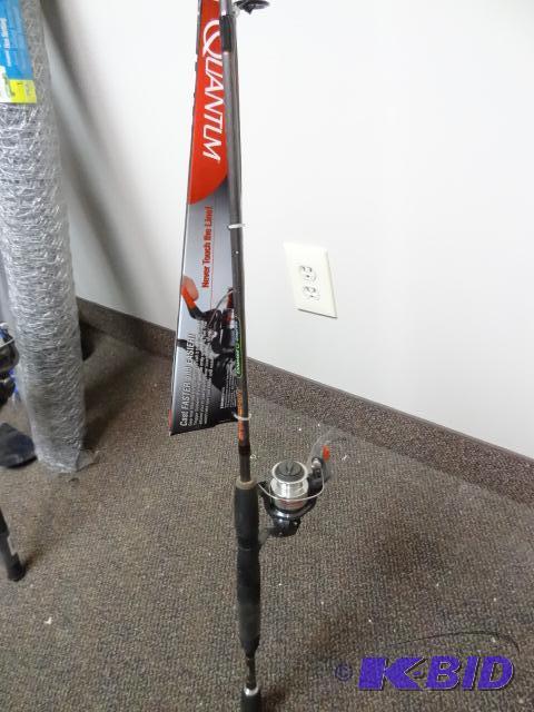 lot 100 image: NEW Zebco Quantum Snapshot 20 Fishing Rod and...