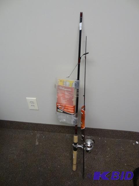 lot 101 image: NEW Shakespeare Walleye Fishing Rod and Reel....