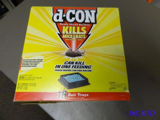 lot 121 image: NEW d-con Ready Mixed Baitbits Kills Rats and...