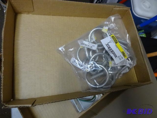 lot 132 image: Qty 10 NEW Stanley Rings with SC Eyes. Zinc p...