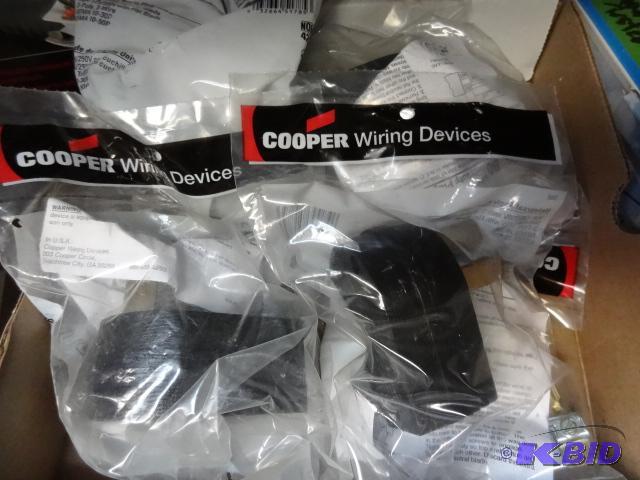 lot 136 image: Qty 4 NEW Cooper Wiring Devices Universal Ang...