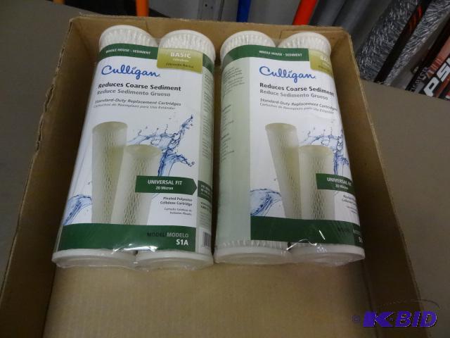 lot 145 image: Qty 4 NEW Culligan 20 micron Universal Fit Ba...