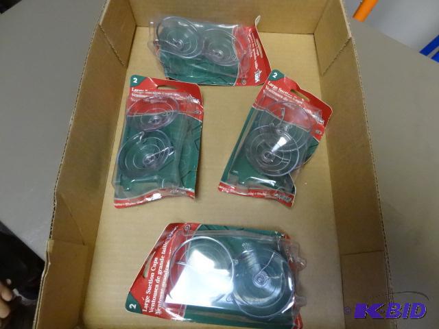 lot 150 image: Qty 4 NEW 2 Packs Largre Suction Cups with Ho...
