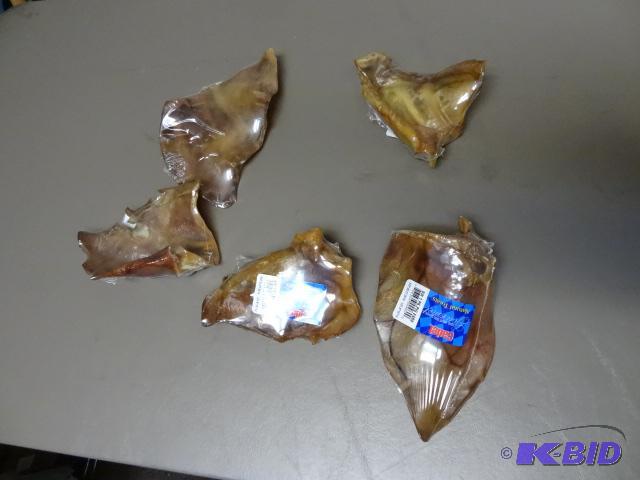 lot 170 image: Dog Lovers Lot Qty 5 Pig Ears Dog Treats...