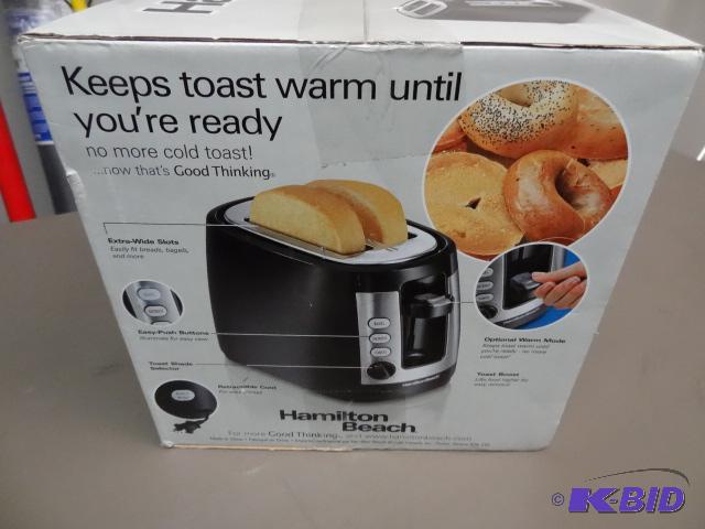 lot 175 image: NEW Hamilton Beach Warm Mode Toasted with Ext...