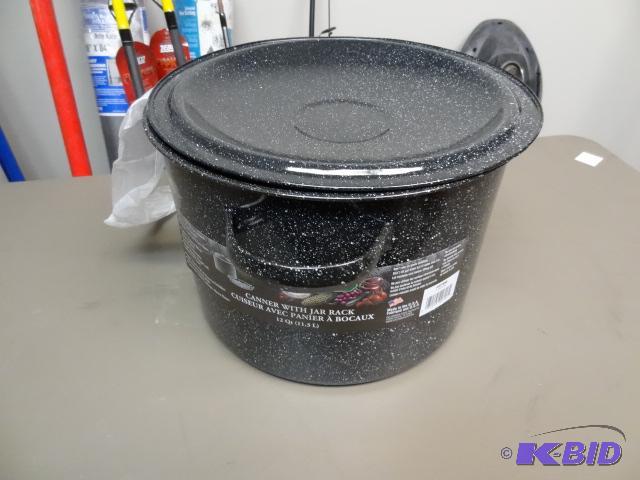 lot 179 image: NEW Granite-Wear 12 Qt Canner with Jar Rack...