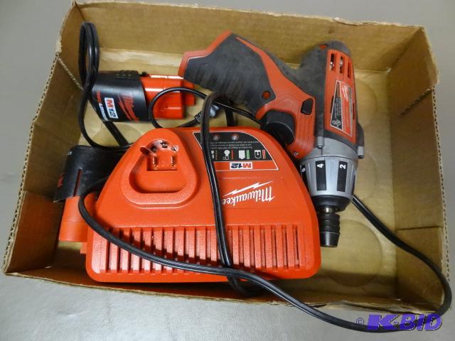 lot 182 image: USED Milwaukee Compact Driver model 2401-20 I...