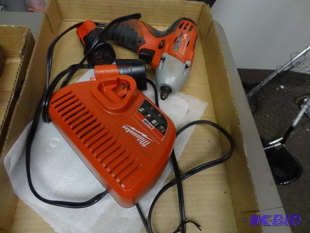 lot 183 image: USED Milwaukee 3  8 in Impact Wrench model 2...