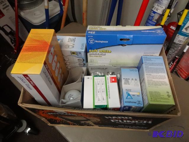 lot 196 image: LARGE LOT NEW CFL and other light bulbs...