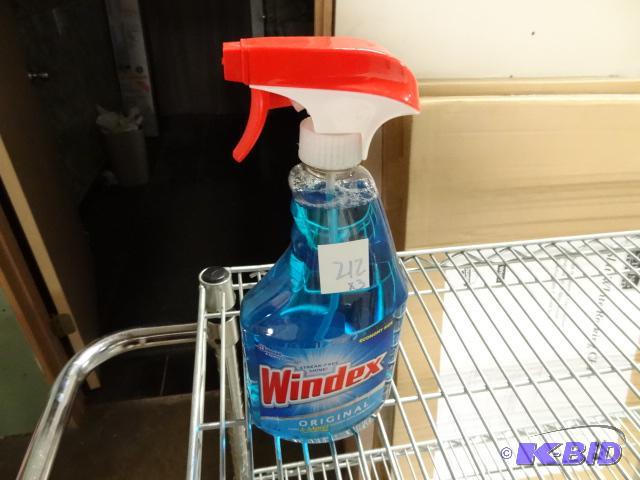 lot 212 image: Qty 3 NEW Windex Original Glass and More Clea...