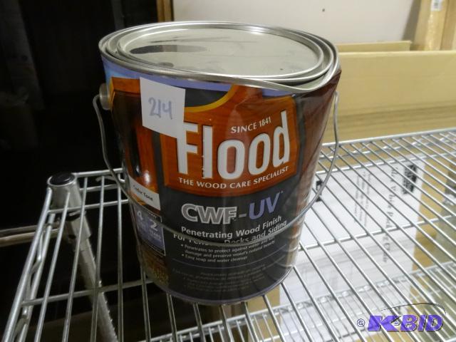 lot 214 image: NEW FLOOD CWF-UV Penetrating Wood Finish  Ced...