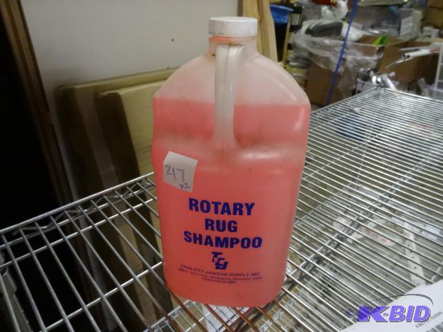 lot 217 image: Qty 2 NEW TCJ Rotary Rug Shampoo 1 Gallon ea...