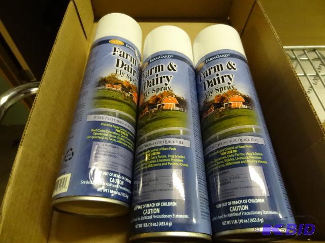 lot 222 image: Qty 3 NEW Farm & Dairy Fly Spray  Pyrethr...