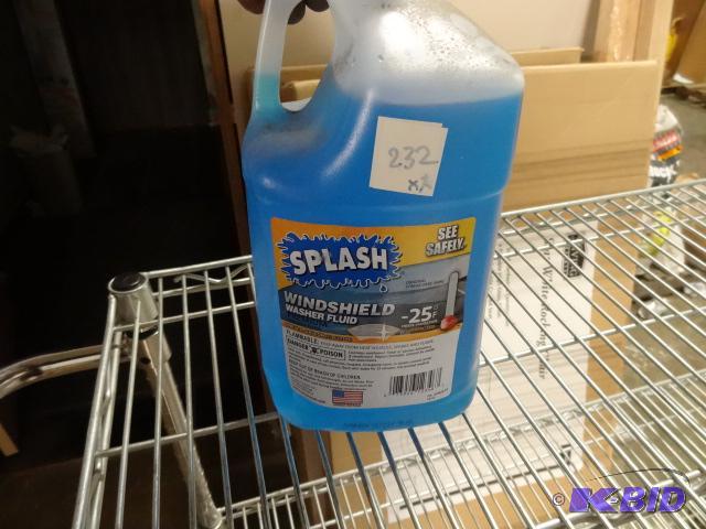 lot 232 image: Qty 2 NEW Splash Winshield Washer Fluid good ...