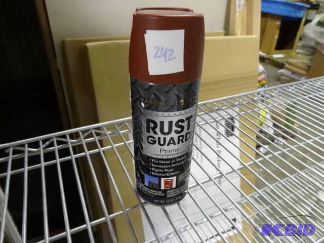 lot 242 image: Qty 3 NEW Hardware Hank Rust Guard Primer 12 ...