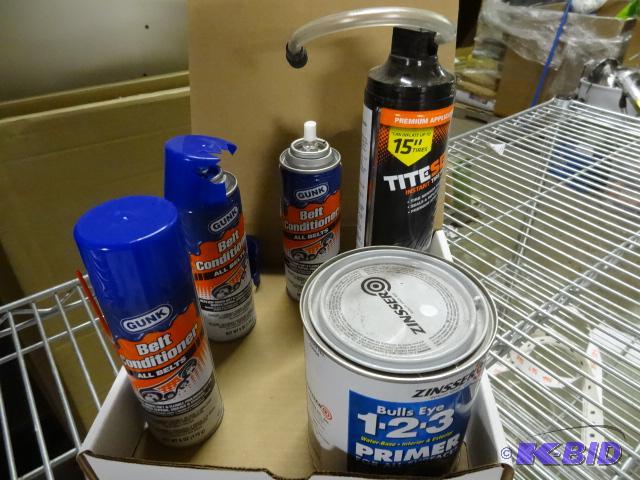 lot 245 image: CAR LOT Incl Qty 3 Gunk Belt Conditioner Spra...