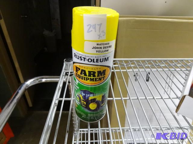 lot 247 image: Qty 3 NEW Rust-Oleum Specialty Farm Equipment...