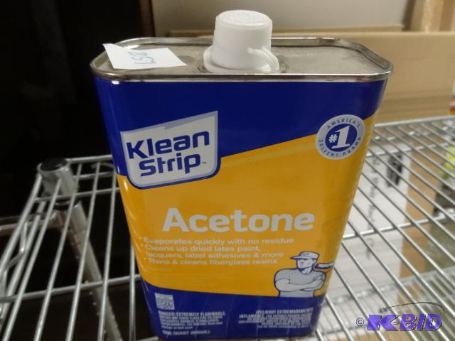lot 257 image: NEW Clean Strip Acetone 1 qt...