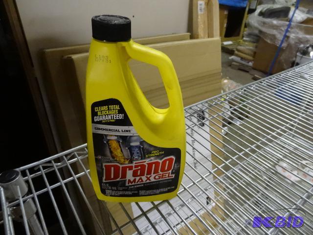 lot 264 image: NEW Drano Max Gel Pro Strength 42 oz...