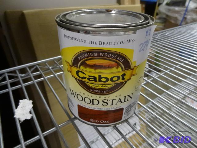 lot 274 image: Qty 2 NEW Cabot Penetrating Wood Stain  Red O...