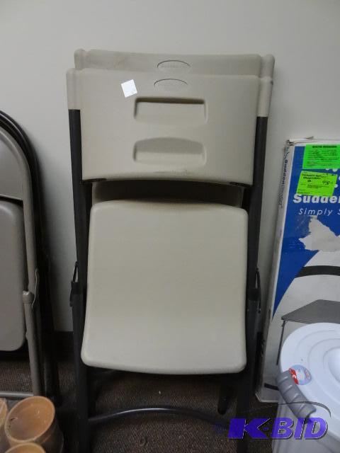 lot 29 image: Qty 2 Sudden Solutioon Hard Plastic Folding C...
