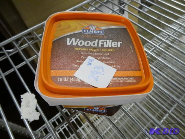 lot 293 image: Qty 4 New Elmers Carpenters Wood Filler 16 oz...