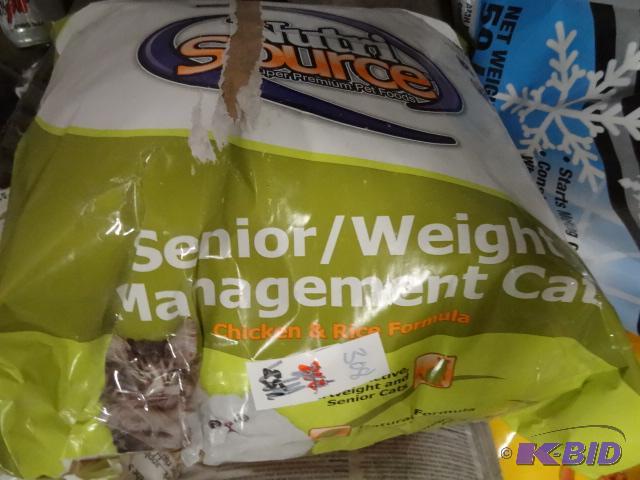 lot 308 image: Approx 10 lbs NutriSource Senior Weight Manag...