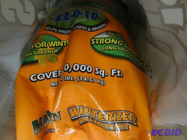 lot 311 image: Approx 32 lbs Max Law Winterizer Fertilizer 2...