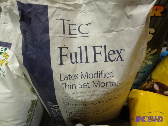 lot 312 image: Approx 40 lbs TEC FullFlex Latex Modified Thi...