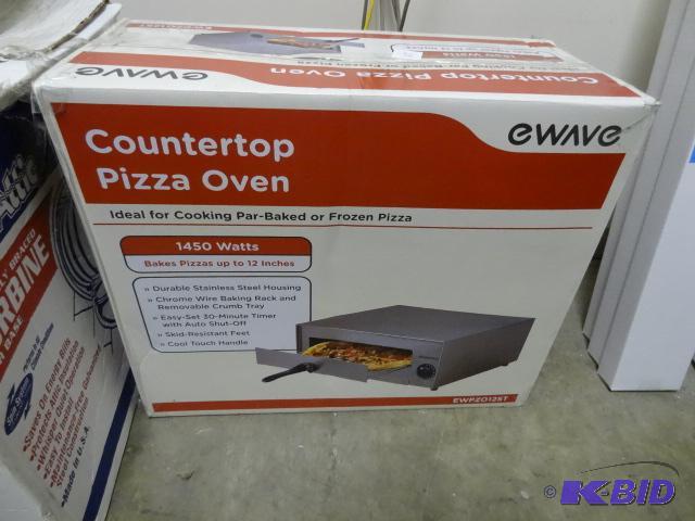 lot 65 image: NEW in box eWave Countertop Pizza Oven. 1450 ...